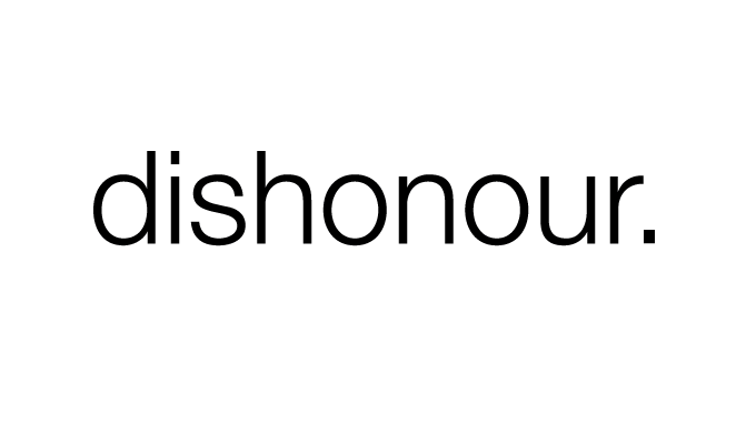 Dishonour Major Work Singlets