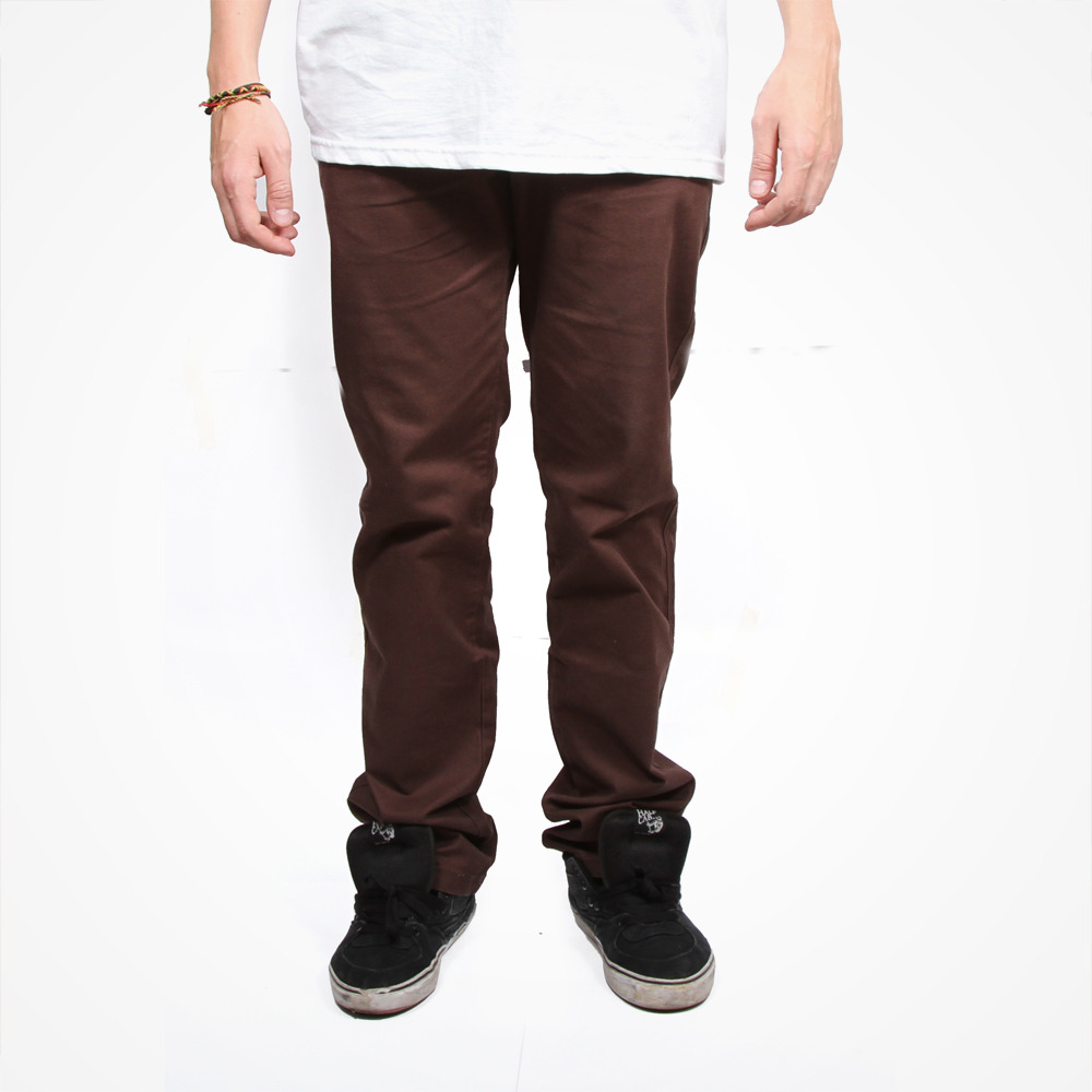 Dishonour Clique Slim Chino - Chocolate Brown